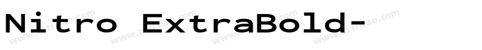 Nitro ExtraBold字体转换